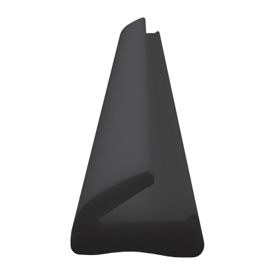 3D Modell der Lippendichtung LP157 in schwarz für Fenster.