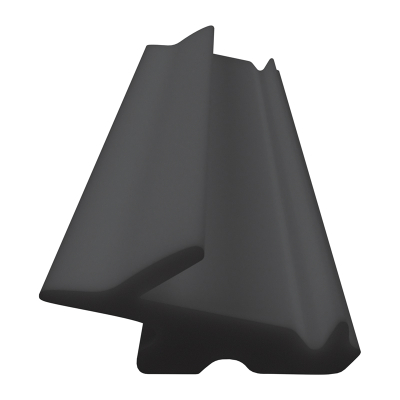 3D Modell der Lippendichtung LP170 in schwarz für Fenster.