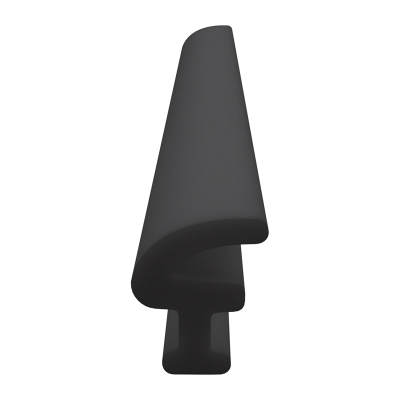 3D Modell der Lippendichtung LP180 in schwarz für Fenster.