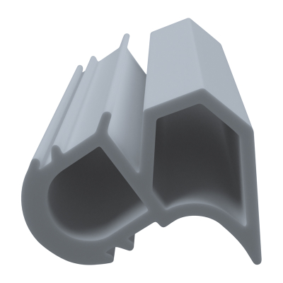 3D Modell der Stahlzargendichtung SZ135 in grau für diagonale Nuten zum Tüblatt.