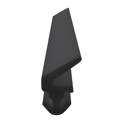 3D Modell der Lippendichtung LP204 in schwarz für Fenster.