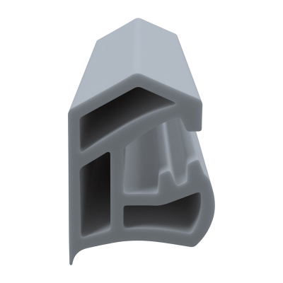 3D Modell der Stahlzargendichtung SZ138 in grau für seitliche Nuten zum Tüblatt.