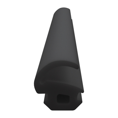3D Modell der Lippendichtung LP208 in schwarz für Fenster.