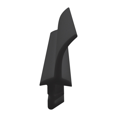 3D Modell der Lippendichtung LP209 in schwarz für Fenster.