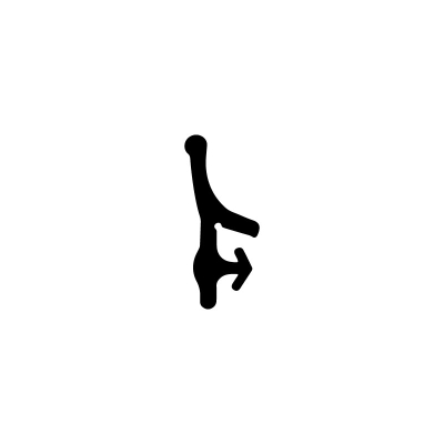 Muster - Anschlagdichtung AS042 | schwarz | ca. 10 cm