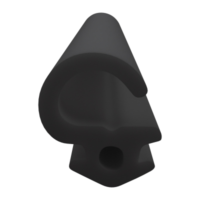 3D Modell der Lippendichtung LP213 in schwarz für Fenster.