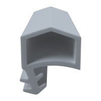 3D Modell der Zimmertürdichtung ZT040 in grau...