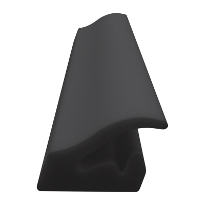 3D Modell der Lippendichtung LP217 in schwarz für Fenster.