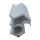 3D Modell der Stahlzargendichtung SZ151 in grau für senkrechte Nuten zum Tüblatt mit integriertem Antidehnungsfaden.