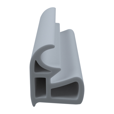 3D Modell der Stahlzargendichtung SZ155 in grau für seitliche Nuten zum Tüblatt.