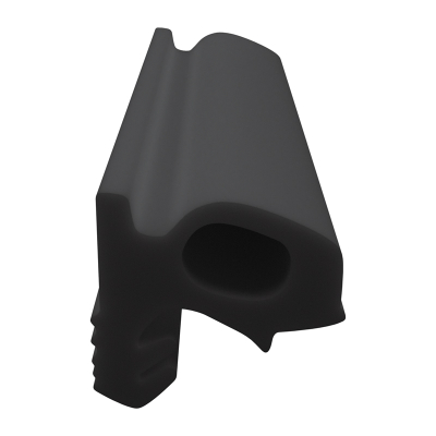 3D Modell der Lippendichtung LP227 in schwarz für Fenster.