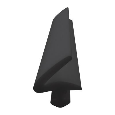 3D Modell der Lippendichtung LP228 in schwarz für Fenster.
