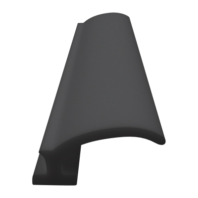 3D Modell der Lippendichtung LP229 in schwarz für Fenster.