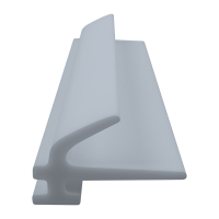 3D Modell der Lippendichtung LP230 in grau für Fenster.