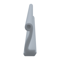 3D Modell der Lippendichtung LP237 in grau für Fenster.