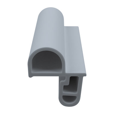 3D Modell der Stahlzargendichtung SZ163 in grau für senkrechte Nuten zum Tüblatt.