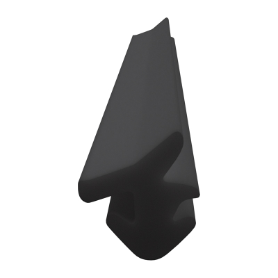 3D Modell der Lippendichtung LP249 in schwarz für Fenster.