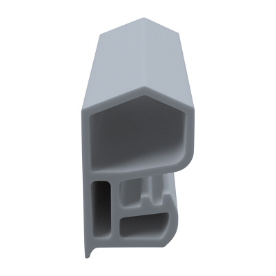3D Modell der Stahlzargendichtung SZ171 in grau für seitliche Nuten zum Tüblatt.