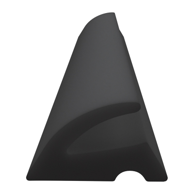 3D Modell der Lippendichtung LP255 in schwarz für Fenster.