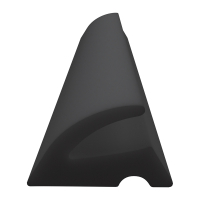 3D Modell der Lippendichtung LP255 in schwarz für Fenster.
