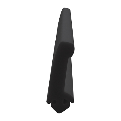 3D Modell der Lippendichtung LP256 in schwarz für Fenster.