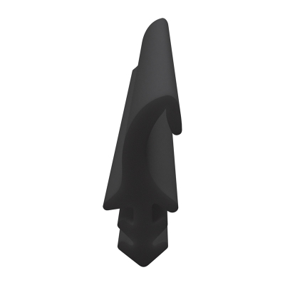 3D Modell der Lippendichtung LP258 in schwarz für Fenster.