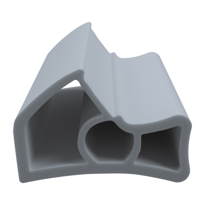 3D Modell der Stahlzargendichtung SZ177 in grau für seitliche Nuten zum Tüblatt.