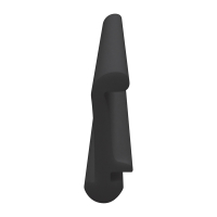3D Modell der Lippendichtung LP266 in schwarz für Fenster.