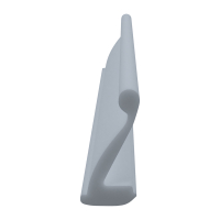 3D Modell der Lippendichtung LP267 in grau für Fenster.