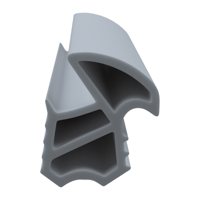 3D Modell der Stahlzargendichtung SZ179 in grau für senkrechte Nuten zum Tüblatt.