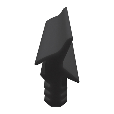 3D Modell der Lippendichtung LP270 in schwarz für Fenster.