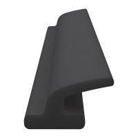 3D Modell der Lippendichtung LP272 in schwarz für Fenster.