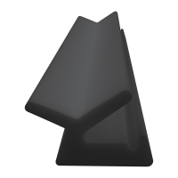 3D Modell der Lippendichtung LP277 in schwarz für Fenster.