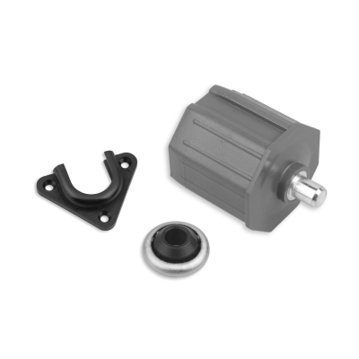Gegenlagerset bestehend aus Walzenkapsel, Anschraublager und Kugellager für 60 mm Stahlwellen.