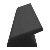 3D Modell der Lippendichtung LP294 in schwarz für Fenster.