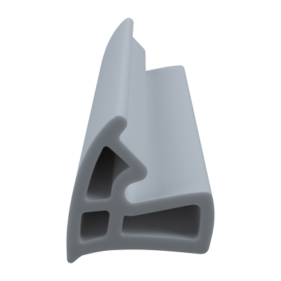 3D Modell der Stahlzargendichtung SZ201 in grau für seitliche Nuten zum Tüblatt.