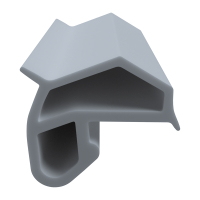 3D Modell der Stahlzargendichtung SZ202 in grau für senkrechte Nuten zum Tüblatt.