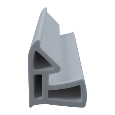 3D Modell der Stahlzargendichtung SZ104 in grau für seitliche Nuten zum Tüblatt.