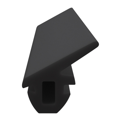 3D Modell der Lippendichtung LP302 in schwarz für Fenster.