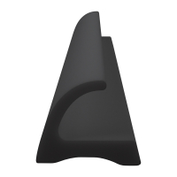 3D Modell der Lippendichtung LP303 in schwarz für Fenster.