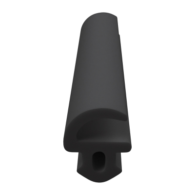 3D Modell der Lippendichtung LP068 in schwarz für Fenster.