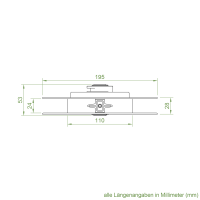 Nova-Gurtzuggetriebe Ø 195-210 mm | Untersetzung 2,5:1