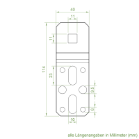 Becker Kastenlager 4K-10 für Steckzapfen R2/10 | 10 mm Vierkant | für Becker Antriebe Serie P/R