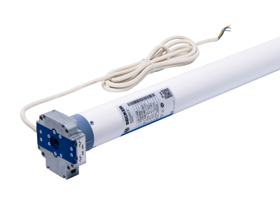 Mechanischer Rohrmotor Typ M05 mit Handkurbel-Anschluss 50-120 Nm der Serie L von Becker.