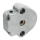Geiger Schneckengetriebe S063 | Untersetzung 4:1 | 6 mm Sechskant | mit Endanschlag