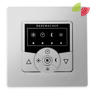 Funk Schalter Troll Basis 5615-AL DuoFern in Aluminium Optik.
