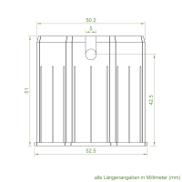 Geiger Adapter für Kegelradgetriebe | von SW 40 auf SW 50 | achtkant