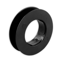 Mini-Gurtsscheibe in schwarz aus Kunststoff mit 78 mm...