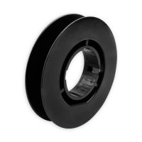 Mini-Gurtsscheibe in schwarz aus Kunststoff mit 105 mm...