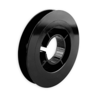 Mini-Gurtsscheibe in schwarz aus Kunststoff mit 120 mm...
